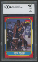 Karl Malone 1986-87 Fleer #68 RC (BCCG 10) at PristineAuction.com