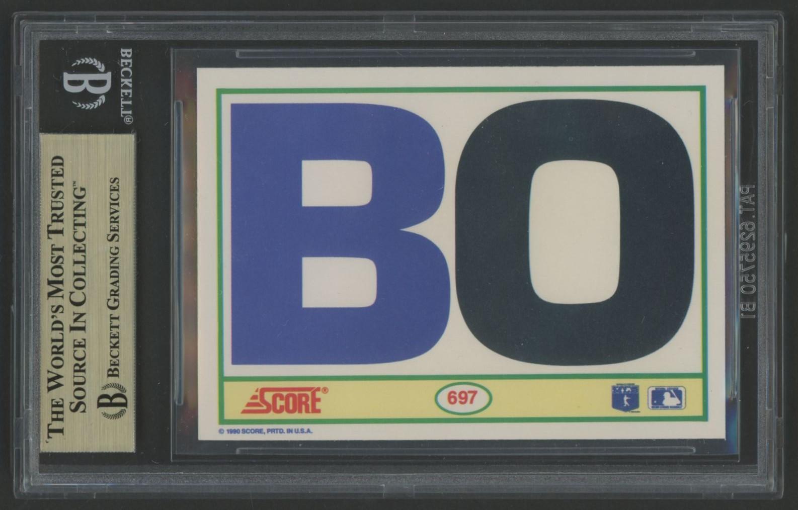Bo Jackson 1990 Score #697 FB/BB (BGS 9.5) at PristineAuction.com Bo Jackson 1990 Score #697 FB/BB (BGS 9.5) at PristineAuction.com