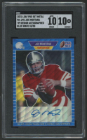 Joe Montana 2021 Leaf Pro Set Metal / '89 Design Autographed Blue Wave #PAJM1 #35/50 (SGC 10 | Autograph Graded 10) at PristineAuction.com