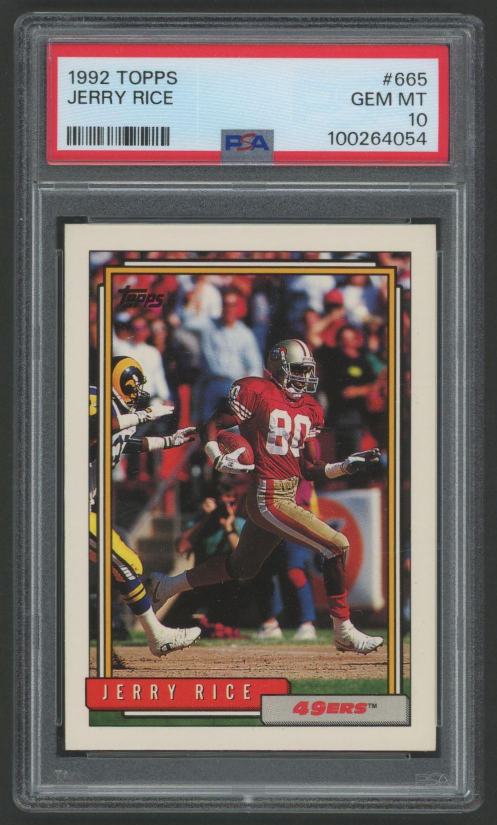 Jerry Rice 1992 Topps #665 (PSA 10) at PristineAuction.com Jerry Rice 1992 Topps #665 (PSA 10) at PristineAuction.com