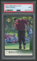 Tiger Woods 2001 Upper Deck Golf #1 RC (PSA 9) at PristineAuction.com