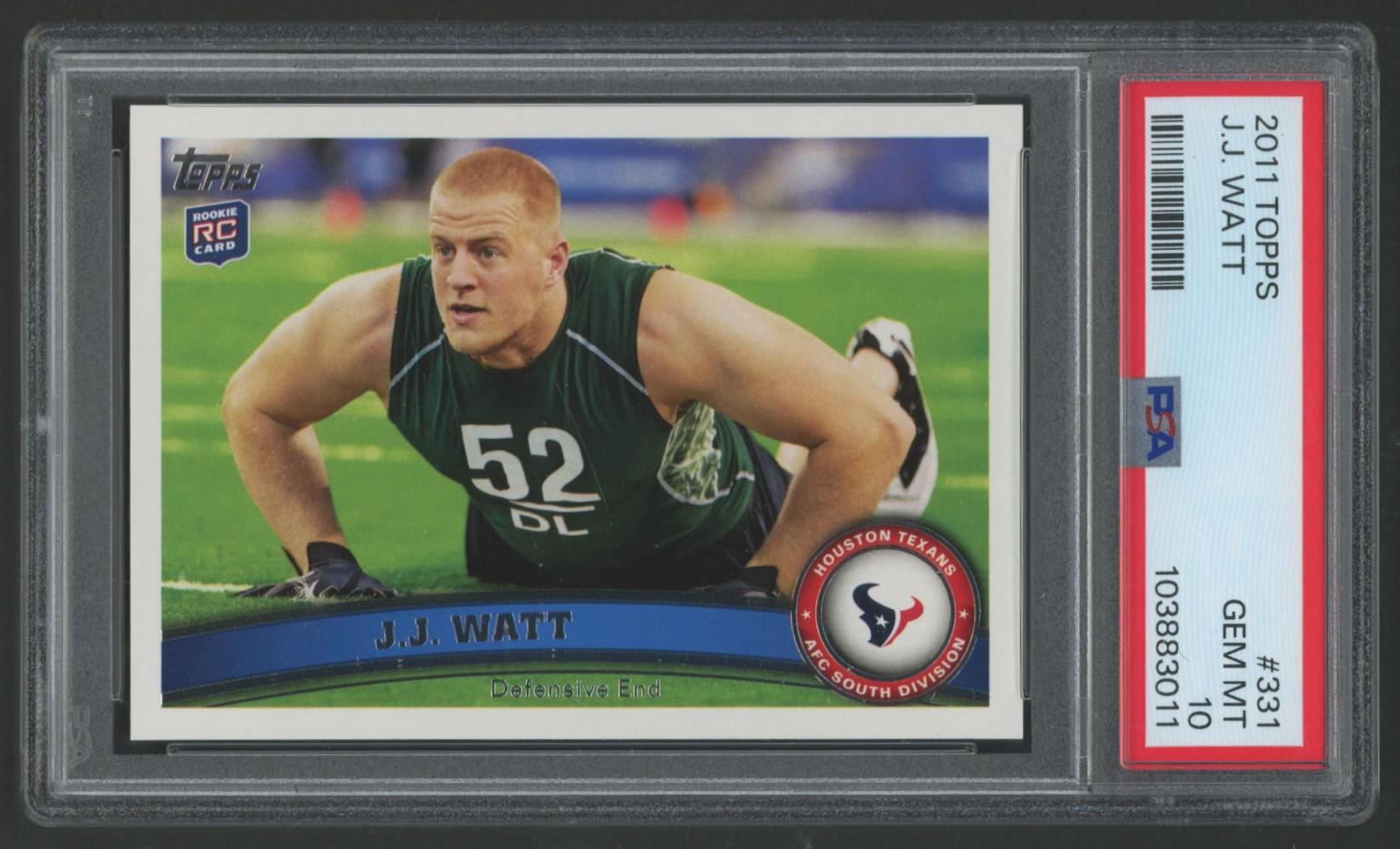JJ Watt 2011 Topps #331 RC (PSA 10) at PristineAuction.com JJ Watt 2011 Topps #331 RC (PSA 10) at PristineAuction.com