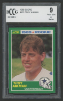 Troy Aikman 1989 Score #270 RC (BCCG 9) at PristineAuction.com
