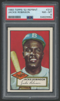 Jackie Robinson 1983 Topps 1952 Reprint #312 (PSA 8) at PristineAuction.com