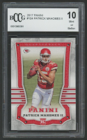 Patrick Mahomes II 2017 Panini #104 RC (BCCG 10) at PristineAuction.com