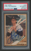 Carl Yastrzemski Signed 1962 Topps #425 (PSA | Auto 10) at PristineAuction.com