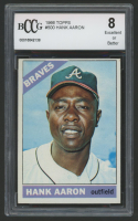 Hank Aaron 1966 Topps #500 (BCCG 8) at PristineAuction.com