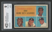 1961 Topps #43 NL Home Run Leaders / Ernie Banks / Hank Aaron / Ed Mathews / Ken Boyer (BCCG 9) at PristineAuction.com