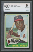 Hank Aaron 1965 Topps #170 (BCCG 9) at PristineAuction.com