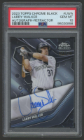 Larry Walker 2023 Topps Chrome Black Autograph Refractor #LWA #58/150 (PSA 10) at PristineAuction.com