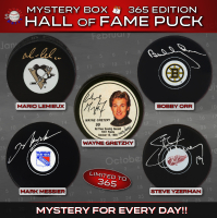 THE 365 BOX &ndash; Hockey Hall of Famer Signed Puck Mystery Box - Series 2 - (Limited to 365) - Schwartz Sports at PristineAuction.com