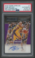 Kobe Bryant 2016 Panini NBA Legends Ink / Threads #1 #68/99 (PSA | Autograph Graded 10) at PristineAuction.com