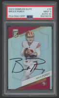 Brock Purdy Signed 2023 Donruss Elite #10 (PSA 9 | Autograph Graded 10) at PristineAuction.com