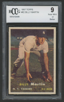 Billy Martin 1957 Topps #62 (BCCG 9) at PristineAuction.com