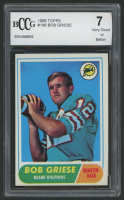 Bob Griese 1968 Topps #196 RC (BCCG 7) at PristineAuction.com