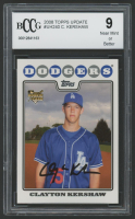 Clayton Kershaw 2008 Topps Update #UH240 RC (BCCG 9) at PristineAuction.com