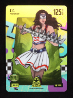 Caitlin Clark 2024 Bo Jackson Battle Arena "C.C." Rookie 1st Edition Steel Holo #RAD195 RC at PristineAuction.com
