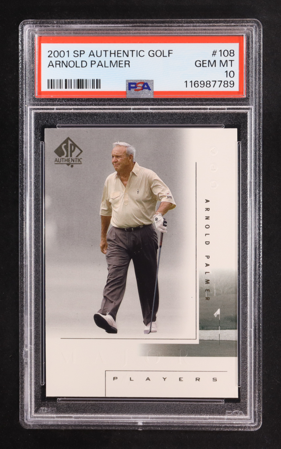 Arnold Palmer 2001 SP Authentic #108 MP (PSA 10) at PristineAuction.com Arnold Palmer 2001 SP Authentic #108 MP (PSA 10) at PristineAuction.com