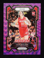Caitlin Clark 2024 Panini Prizm Monopoly WNBA Purple #65 RC at PristineAuction.com