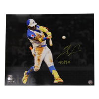 Ronald Acuna Jr. Signed Braves 16x20 Photo Inscribed "40/70" (Acuna Jr. & Beckett) at PristineAuction.com
