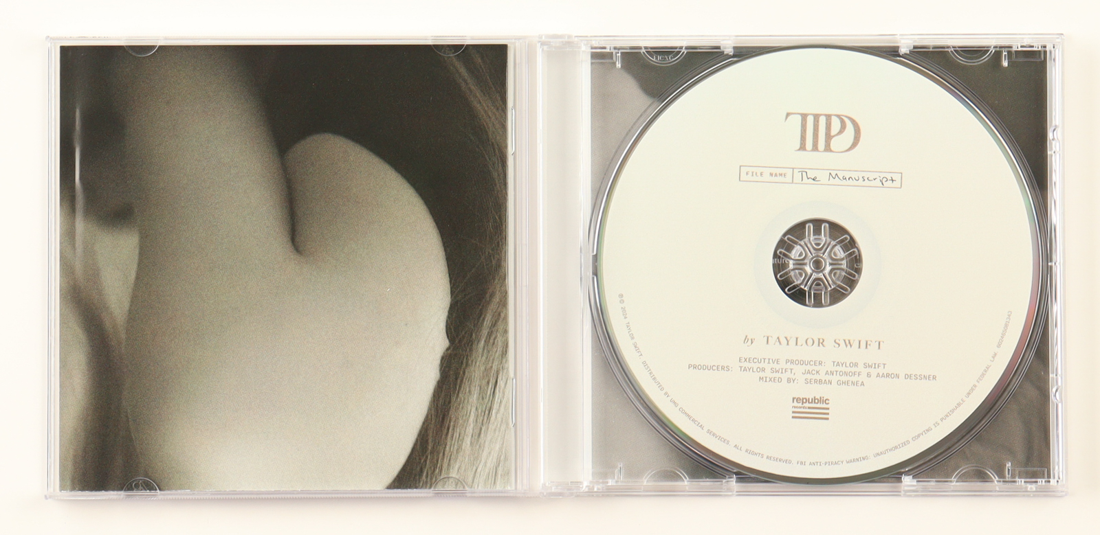 Taylor Swift Signed "The Tortured Poets Department" CD Album Insert (PSA) at PristineAuction.com Taylor Swift Signed "The Tortured Poets Department" CD Album Insert (PSA) at PristineAuction.com