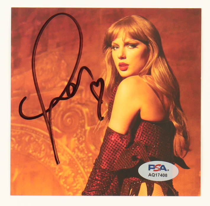 Taylor Swift Signed "The Life of a Showgirl" CD Album Insert (PSA) at PristineAuction.com Taylor Swift Signed "The Life of a Showgirl" CD Album Insert (PSA) at PristineAuction.com