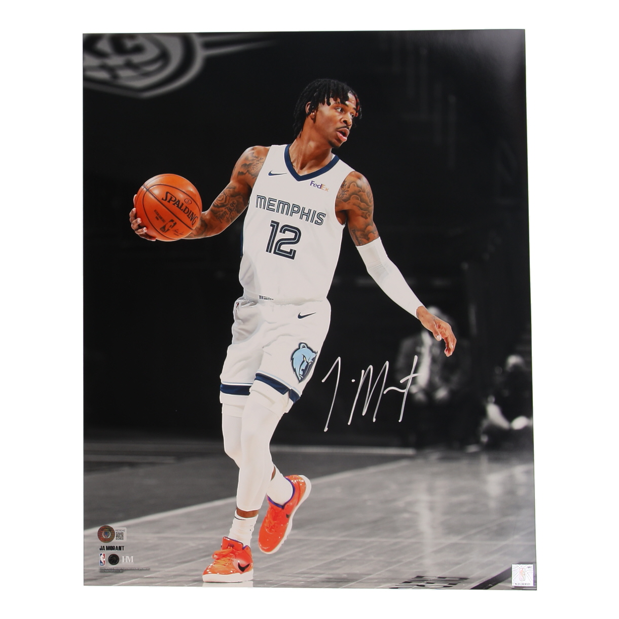 Ja Morant Signed Grizzlies 16x20 Photo (Beckett) at PristineAuction.com Ja Morant Signed Grizzlies 16x20 Photo (Beckett) at PristineAuction.com