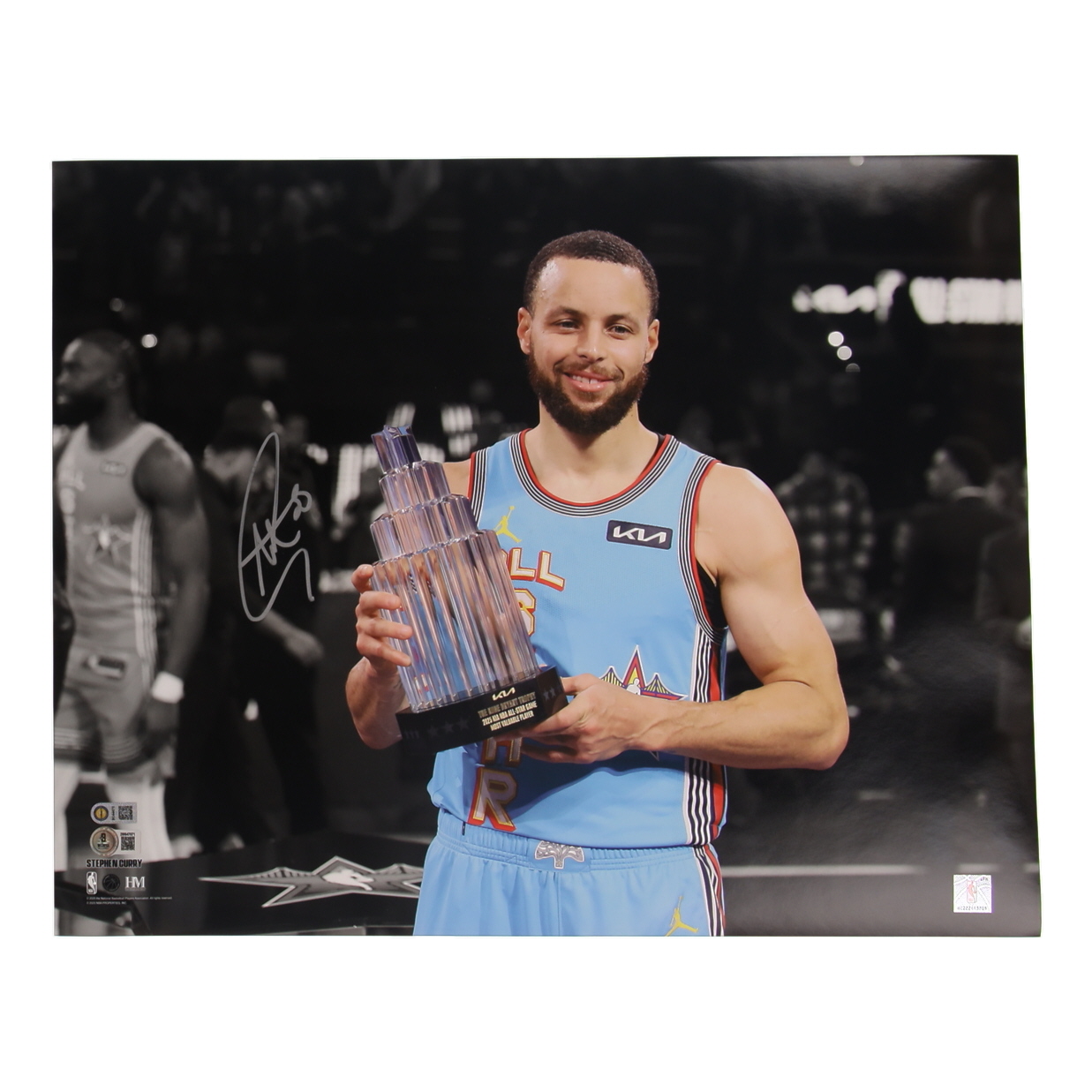 Stephen Curry Signed Warriors 16x20 Photo (Curry & Beckett) at PristineAuction.com Stephen Curry Signed Warriors 16x20 Photo (Curry & Beckett) at PristineAuction.com