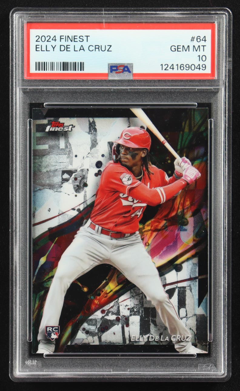 Elly De La Cruz 2024 Finest #64 RC (PSA 10) at PristineAuction.com Elly De La Cruz 2024 Finest #64 RC (PSA 10) at PristineAuction.com