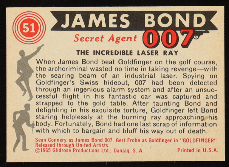 James Bond 1965 Philadelphia 007 #51 at PristineAuction.com James Bond 1965 Philadelphia 007 #51 at PristineAuction.com