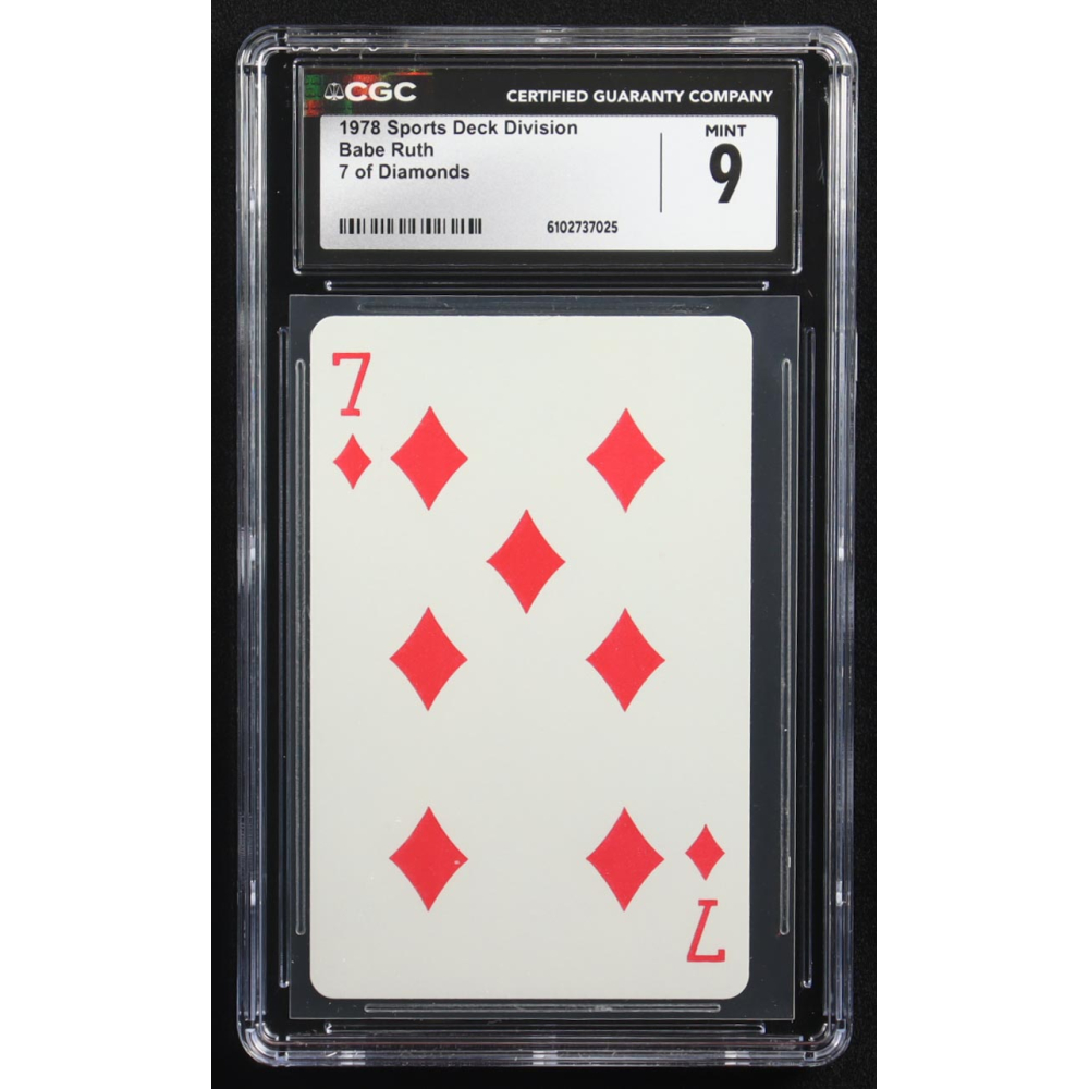 Babe Ruth 1978 Sports Deck Division 7 of Diamonds (CGC 9) at PristineAuction.com