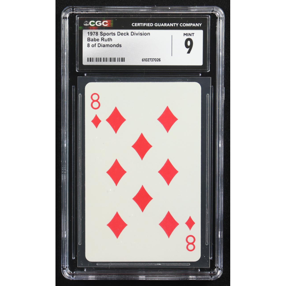Babe Ruth 1978 Sports Deck Division 8 of Diamonds (CGC 9) at PristineAuction.com