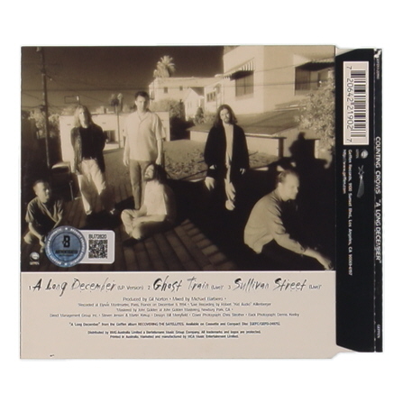 Adam Duritz Signed Counting Crows "A Long December" CD Album Cover (Beckett) at PristineAuction.com Adam Duritz Signed Counting Crows "A Long December" CD Album Cover (Beckett) at PristineAuction.com