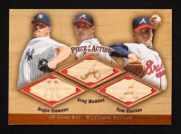 Roger Clemens / Greg Maddux / Tom Glavine 2001 SP Game Bat Milestone Piece of Action Trios #CMG at PristineAuction.com