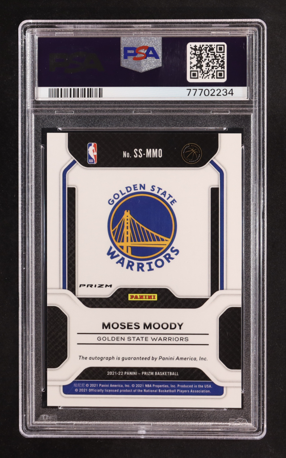 Moses Moody 2021-22 Panini Prizm Sensational Signatures Prizms Silver #64 RC (PSA 10) at PristineAuction.com Moses Moody 2021-22 Panini Prizm Sensational Signatures Prizms Silver #64 RC (PSA 10) at PristineAuction.com