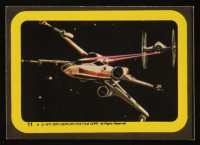1977 Vintage "Star Wars" X-Wing Fighter Sticker at PristineAuction.com