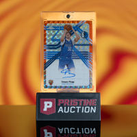 Cooper Flagg 2025-26 Topps Chrome Next Stop Signatures Geometric Orange Refractor #NS-CF #24/25 at PristineAuction.com