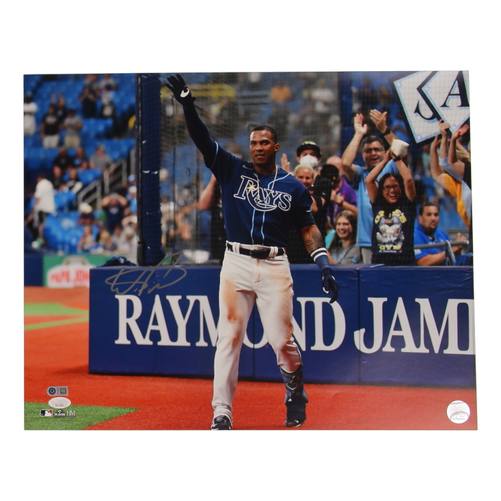 Wander Franco Signed Rays 16x20 Photo (Franco & JSA) at PristineAuction.com