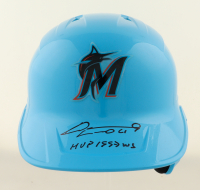 Livan Hernandez Signed Marlins Full-Size Batting Helmet Inscribed "MVP 1997 WS" (Beckett) at PristineAuction.com