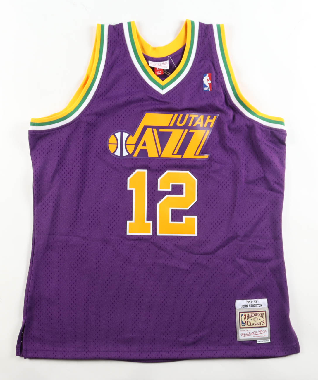 John Stockton Signed Jazz Authentic Mitchell & Ness Authentic Jersey (Beckett) at PristineAuction.com John Stockton Signed Jazz Authentic Mitchell & Ness Authentic Jersey (Beckett) at PristineAuction.com