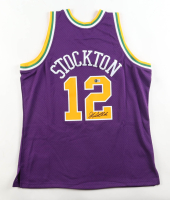 John Stockton Signed Jazz Authentic Mitchell & Ness Authentic Jersey (Beckett) at PristineAuction.com