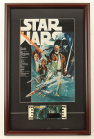 1970 "Star Wars" Custom Framed Print Display with Original 1970 Film Cell with Hologram at PristineAuction.com