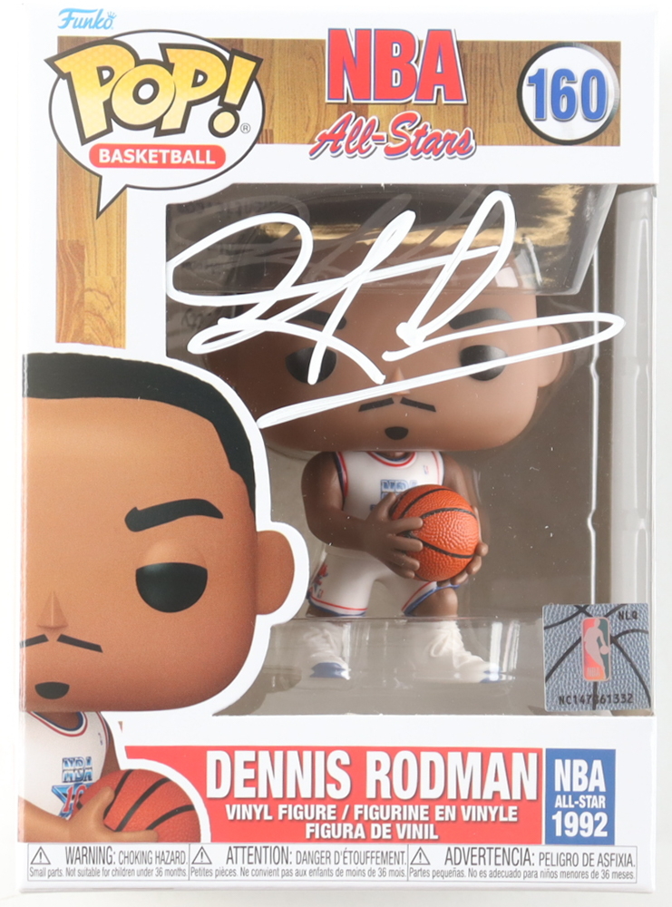 Dennis Rodman Signed "NBA All-Star" #160 Funko Pop! Vinyl Figure (Schwartz) at PristineAuction.com Dennis Rodman Signed "NBA All-Star" #160 Funko Pop! Vinyl Figure (Schwartz) at PristineAuction.com