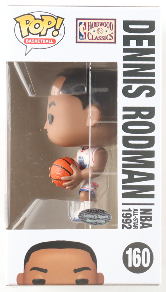 Dennis Rodman Signed "NBA All-Star" #160 Funko Pop! Vinyl Figure (Schwartz) at PristineAuction.com Dennis Rodman Signed "NBA All-Star" #160 Funko Pop! Vinyl Figure (Schwartz) at PristineAuction.com