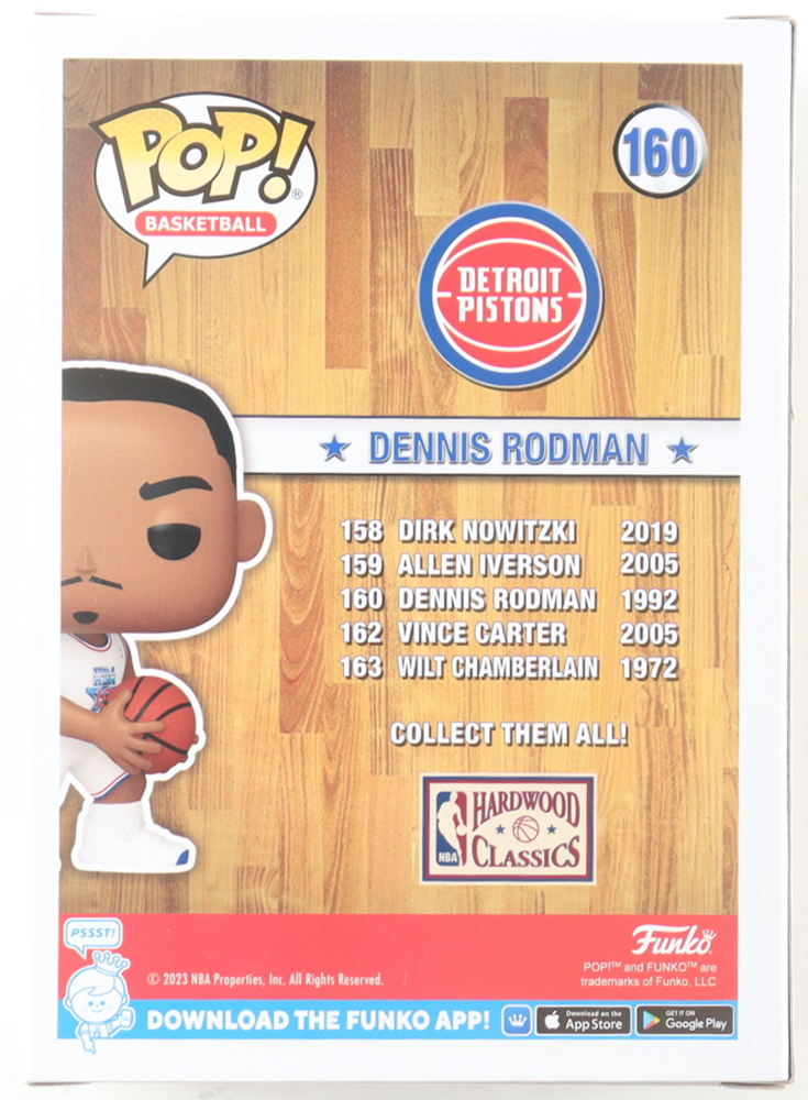 Dennis Rodman Signed "NBA All-Star" #160 Funko Pop! Vinyl Figure (Schwartz) at PristineAuction.com Dennis Rodman Signed "NBA All-Star" #160 Funko Pop! Vinyl Figure (Schwartz) at PristineAuction.com