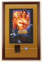 1977 "Star Wars" Custom Framed Print Display with 23Kt Movie Card & Movie Pin at PristineAuction.com