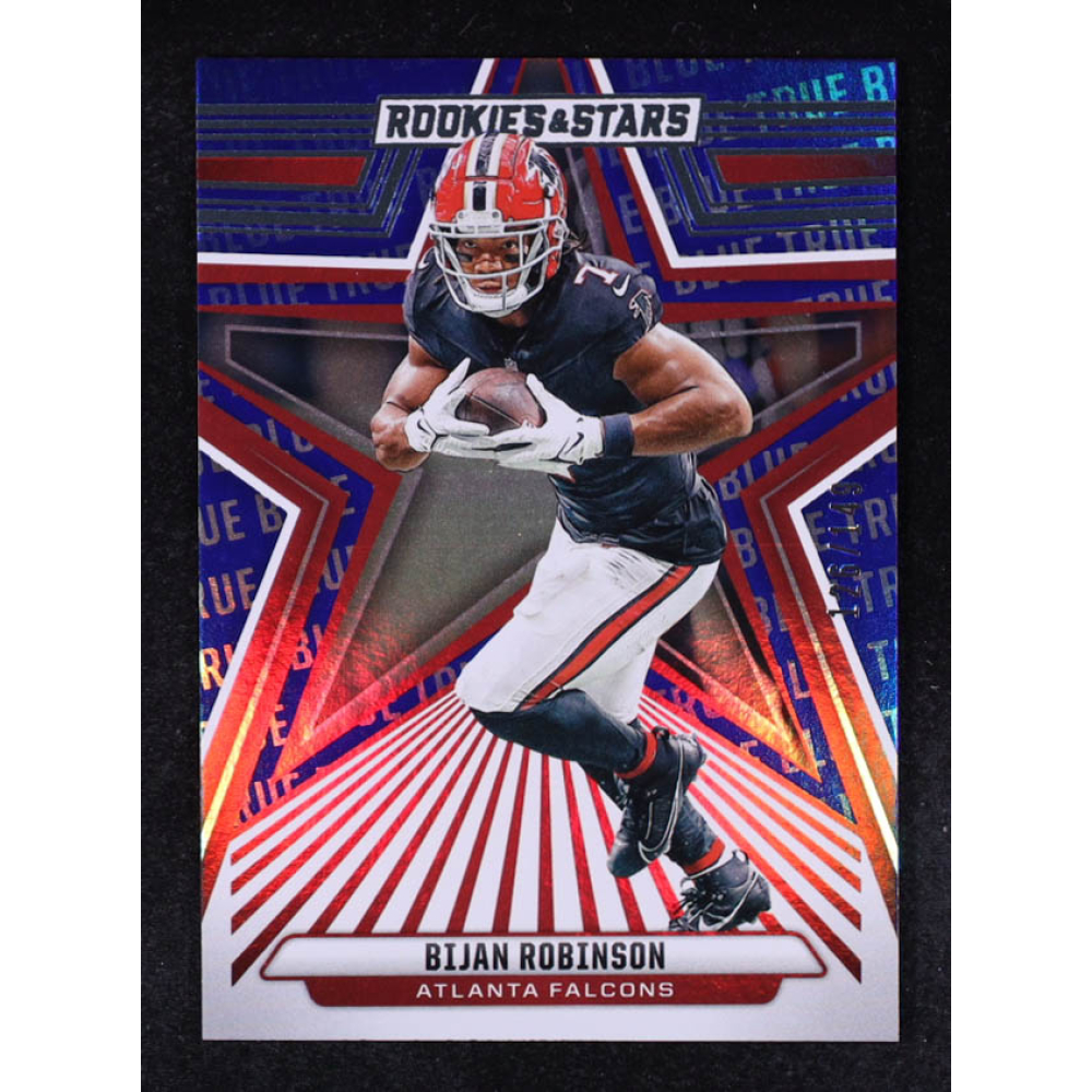 Bijan Robinson 2024 Rookies and Stars True Blue #7 #126/149 at PristineAuction.com