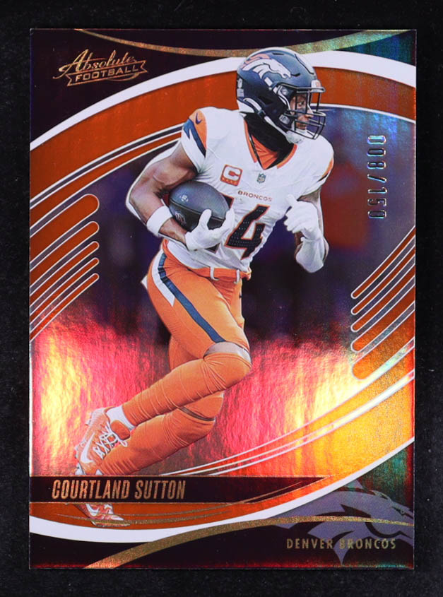Courtland Sutton 2025 Absolute Spectrum Orange #47 #008/150 at PristineAuction.com Courtland Sutton 2025 Absolute Spectrum Orange #47 #008/150 at PristineAuction.com
