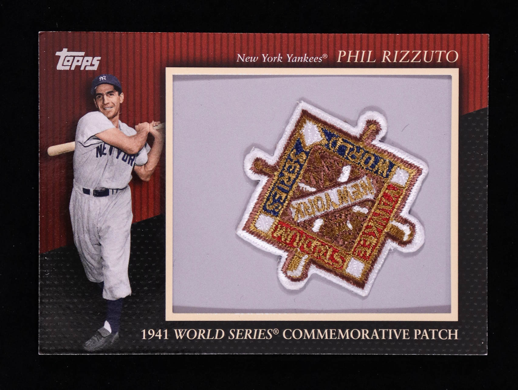 Phil Rizzuto 2010 Topps Commemorative Patch #MCP109 at PristineAuction.com Phil Rizzuto 2010 Topps Commemorative Patch #MCP109 at PristineAuction.com