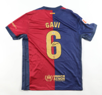 Gavi Signed FC Barcelona Nike Authentic Jersey (PSA) at PristineAuction.com